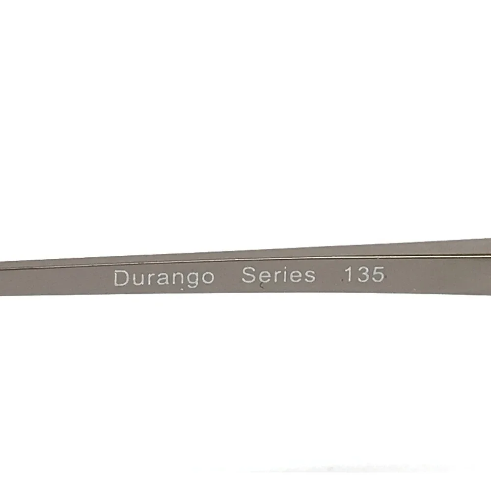 Durango Series Eyeglasses Frames JAMIE C3 Black Silver Rectangle 52-18-135